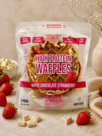 Protein Waffles - White Chocolate Strawberry