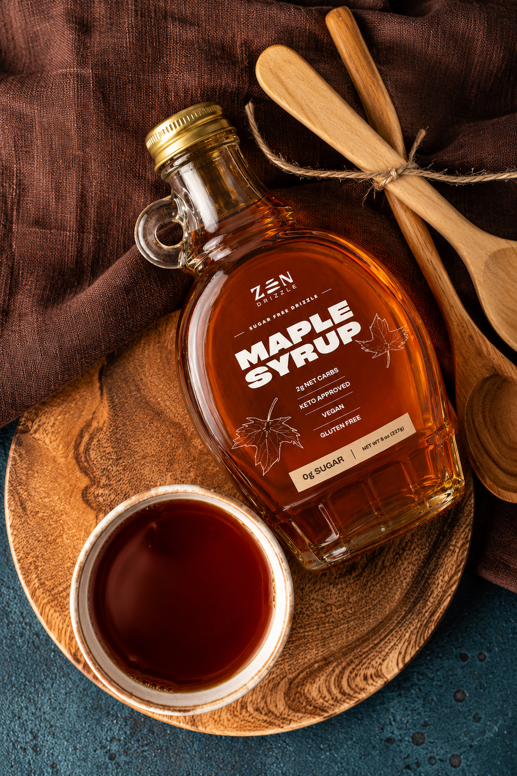 Sugar Free Maple Syrup 8 oz | Zen Drizzle