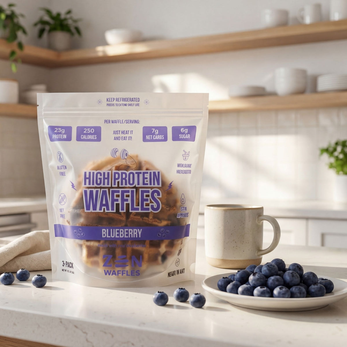 Zen Protein Waffles Protein Waffles